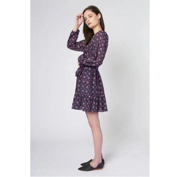 Xirena Jia Dress Navy Rouge -sz M - Picture 2 of 14